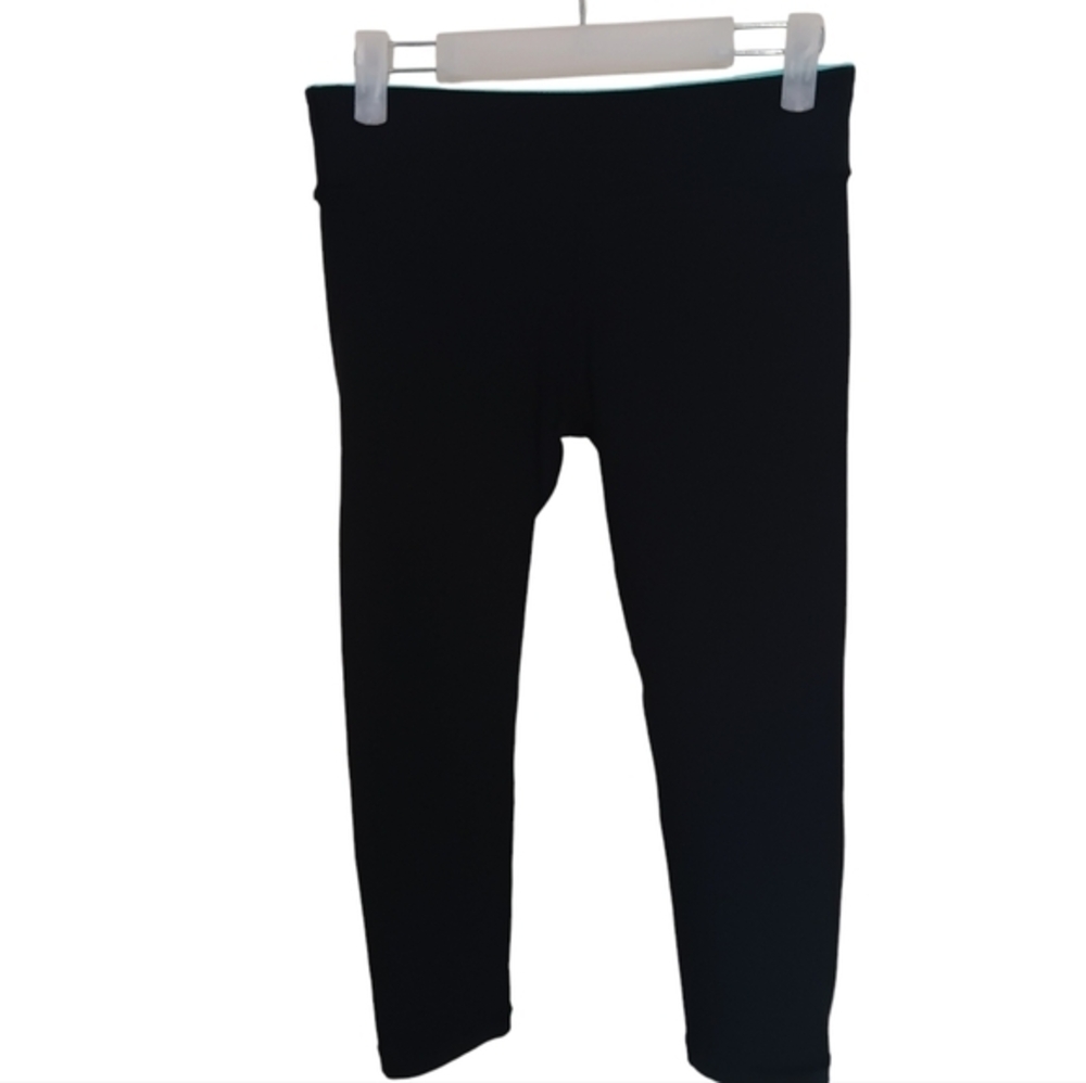 Ivivva by Lululemon Girls Youth 14‎ Rhythmic Crop Leggings Quilt Reversible